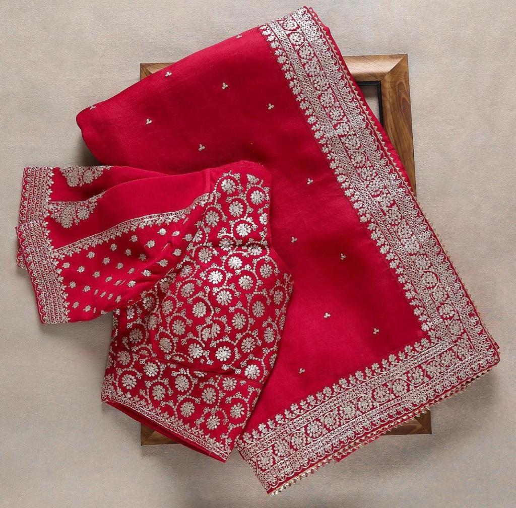 1110 Soft Organza Heavy Festive Wear Designer Latest Saree Collection